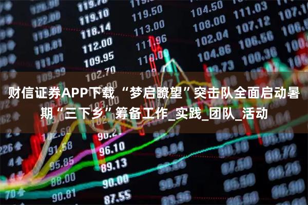 财信证券APP下载 “梦启瞭望”突击队全面启动暑期“三下乡”筹备工作_实践_团队_活动